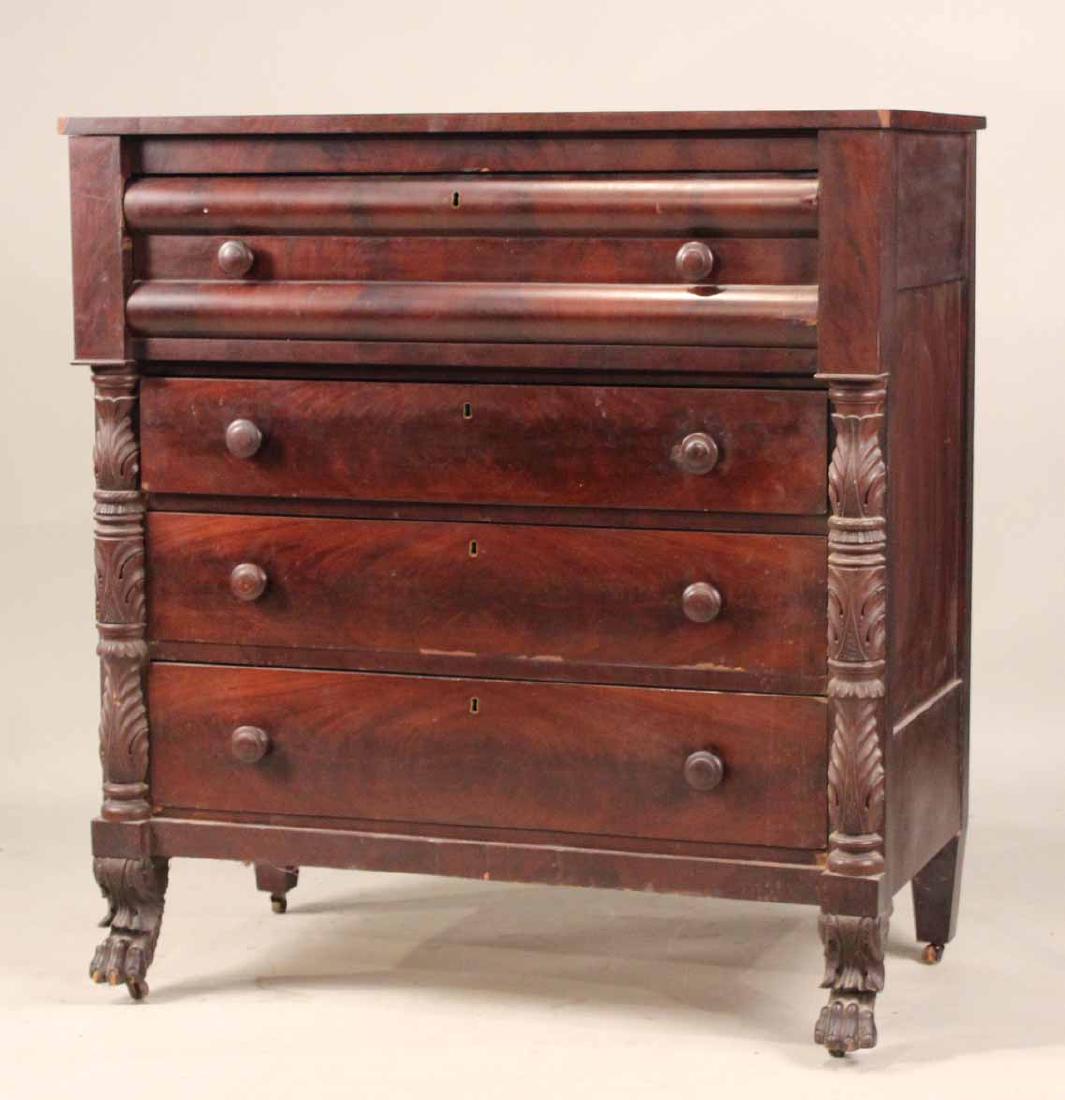 Classical Carved Mahogany Chest of Drawers (1 of 7)