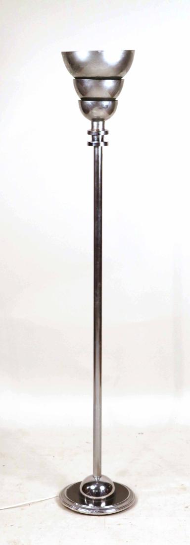 Art Deco Chrome Floor Lamp (1 of 10)