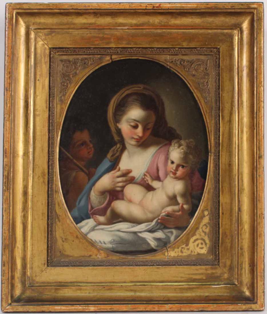 Oil on Copper, Madonna & Child, Francesco de Mura (1 of 6)