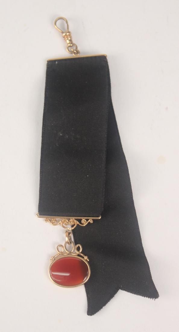 14K Yellow Gold Mounted Oval Carnelian (1 of 4)