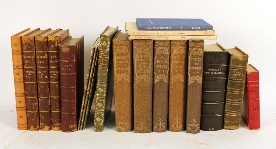 GROUP OF LEATHER BOUND BOOKS (1 of 6)