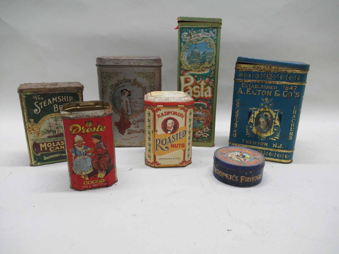 EIGHT VINTAGE CANADIAN METAL BOXES (1 of 5)