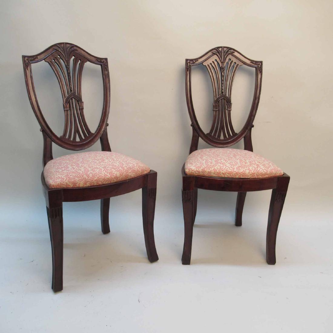 PAIR OF CHILD`S HEPPLEWHITE STYLE SIDE CHAIRS (1 of 8)