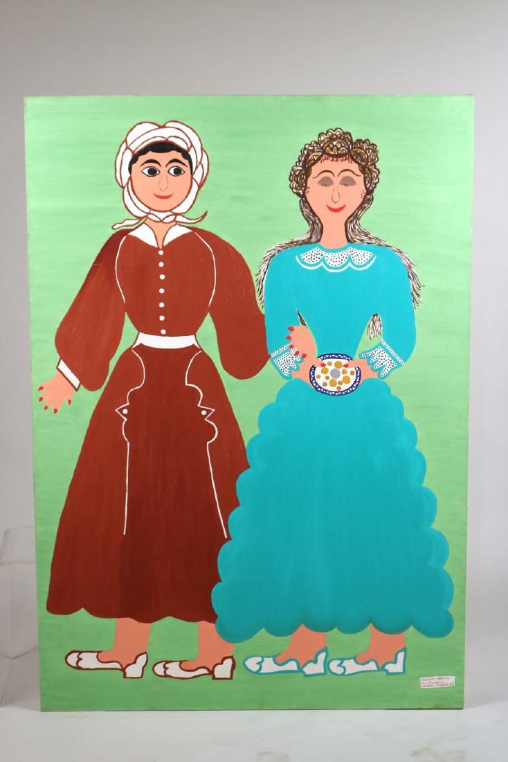 OIL ON CANVAS, TWO GIRLS, VASSILIKI PIKOULA (1 of 8)