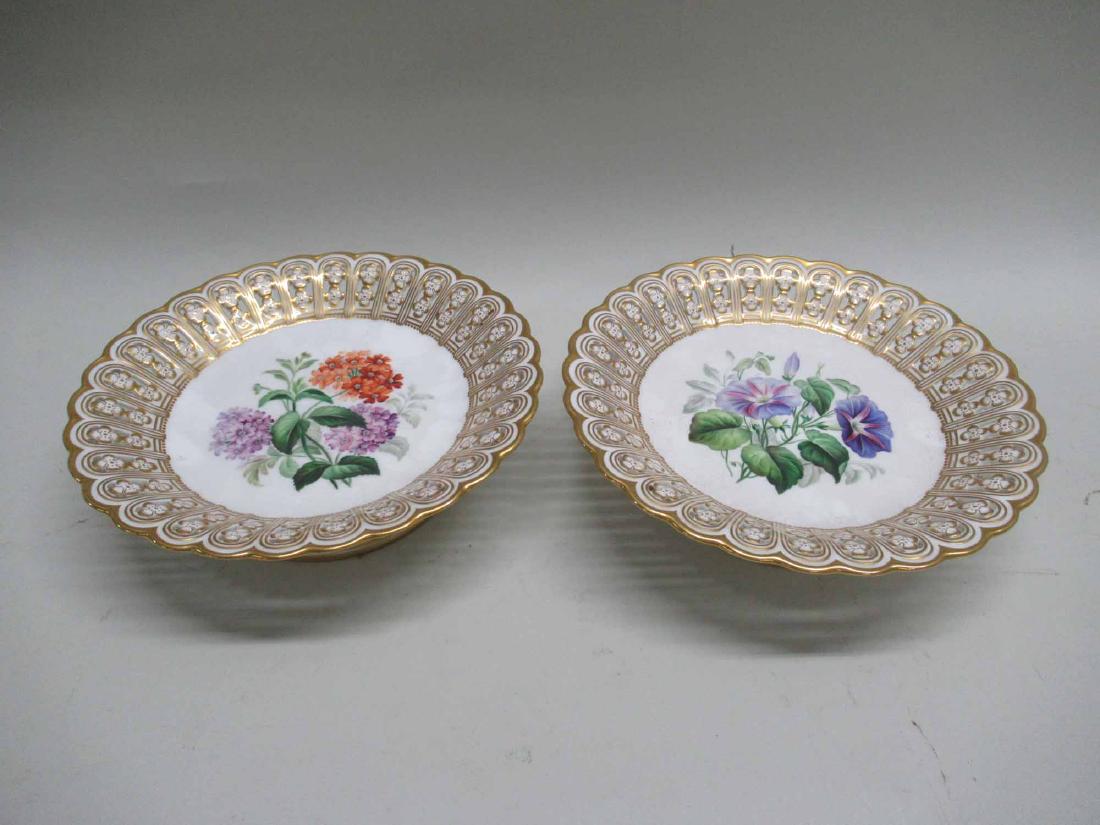 PAIR OF GOLD FOOTED DESSERT STANDS (1 of 4)