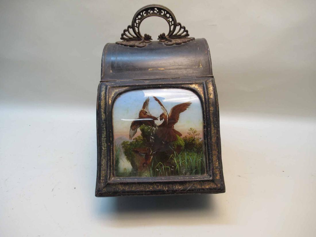 VICTORIAN TOLE COAL SCUTTLE (1 of 7)