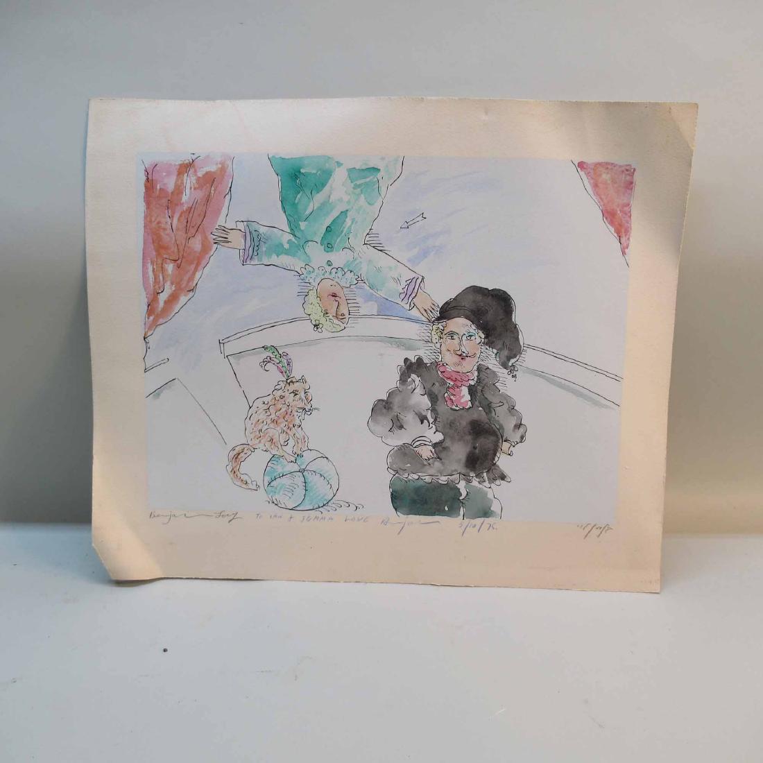 MIXED MEDIA DRAWING OF CIRCUS PERFORMERS (1 of 4)