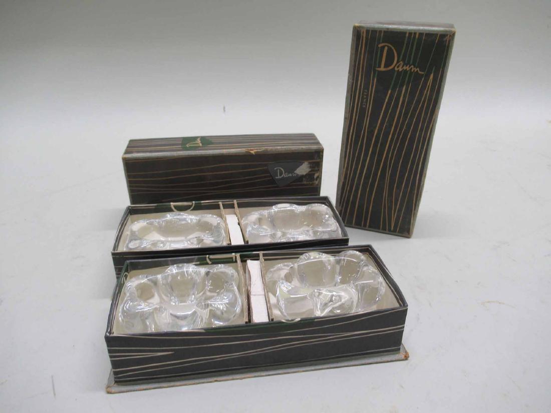 FOUR DAUM COLORLESS GLASS MASTER SALTS (1 of 3)