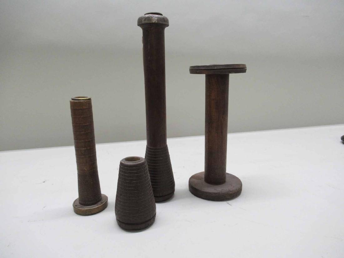 FOUR WOODEN SPOOLS (1 of 3)