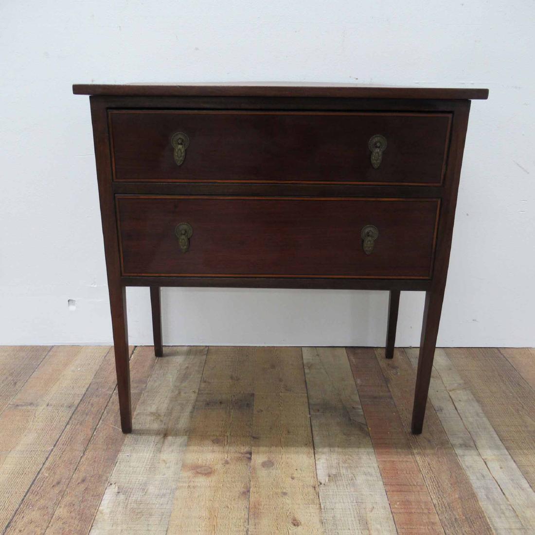 FEDERAL STYLE MAHOGANY TWO DRAWER STAND (1 of 7)