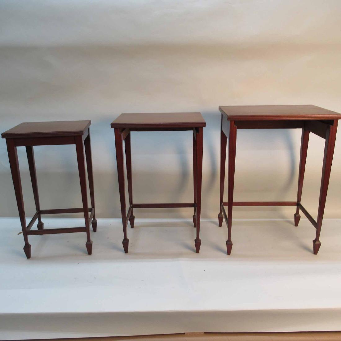 FEDERAL STYLE MAHOGANY NESTING TABLES (1 of 3)