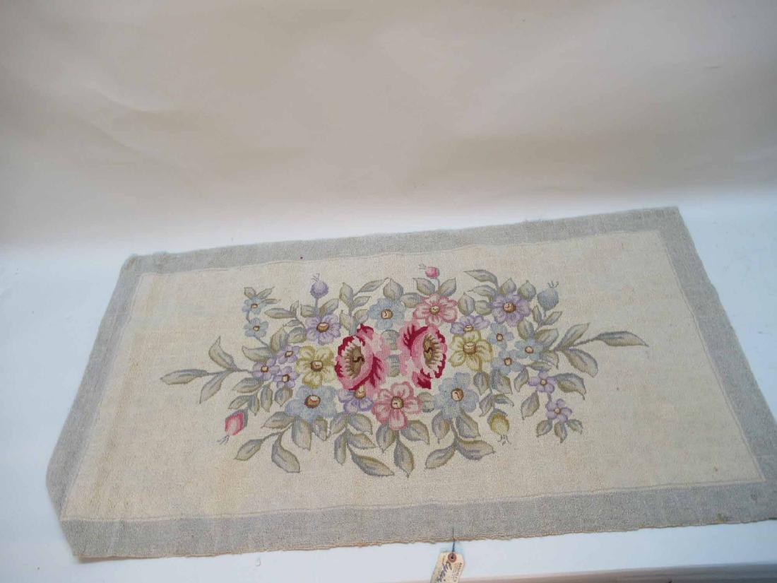 TWO NEEDLEWORK RUGS (1 of 7)