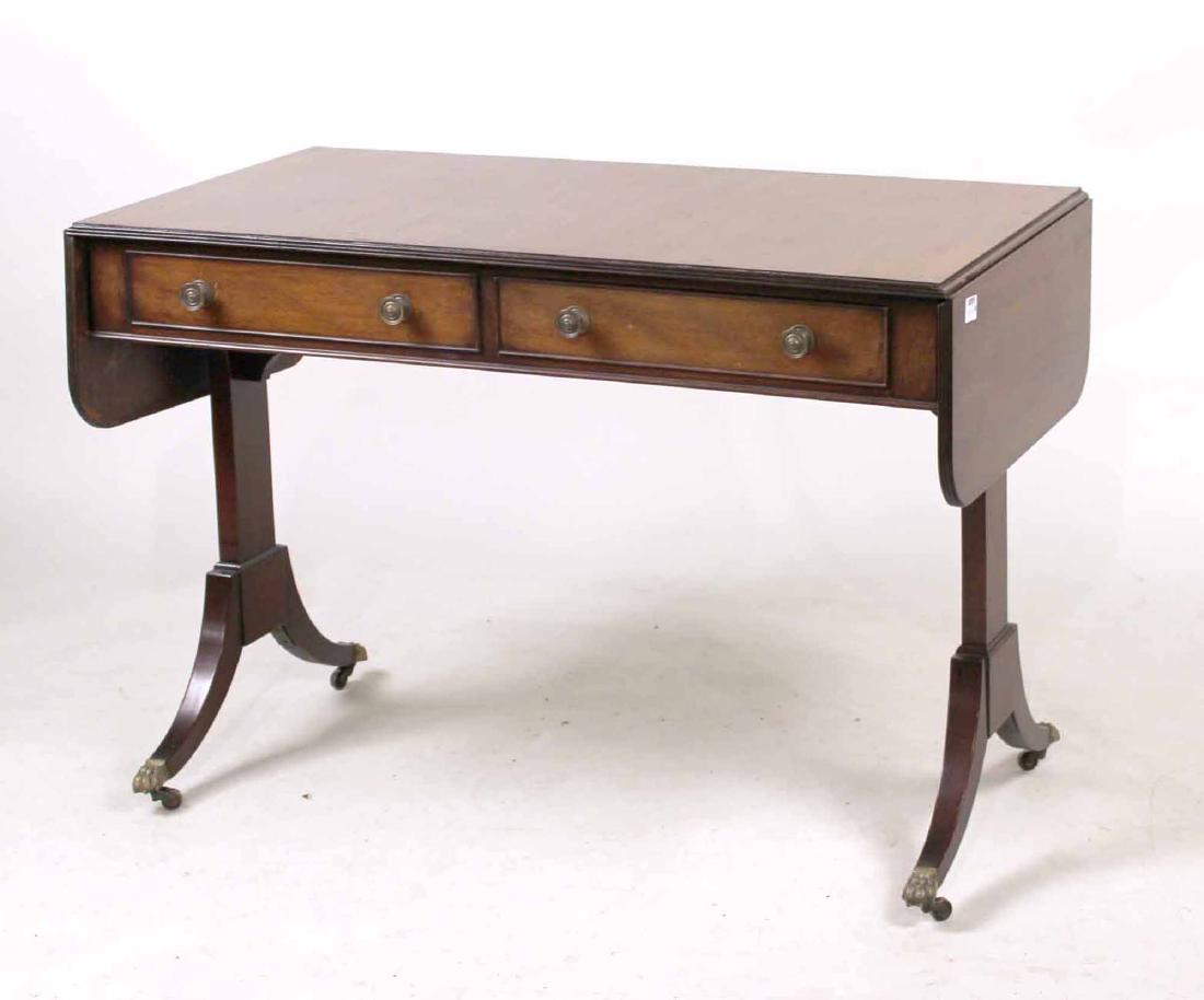 FEDERAL STYLE MAHOGANY DROP LEAF SOFA TABLE (1 of 9)