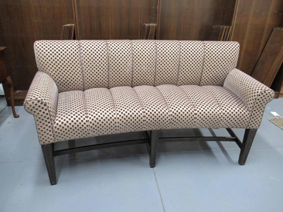 NEOCLASSICAL STYLE DEMILUNE UPHOLSTERED SOFA (1 of 6)