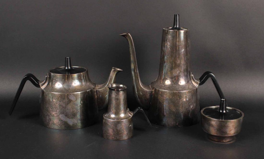 COHR MODERN SILVER PLATED TEA AND COFFEE SET (1 of 7)
