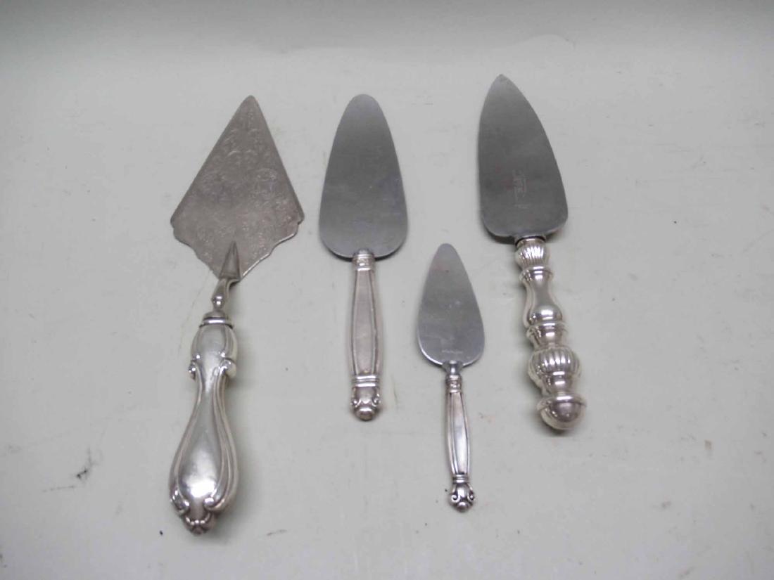 3 STERLING SILVER HANDLED CAKE SERVERS (1 of 3)
