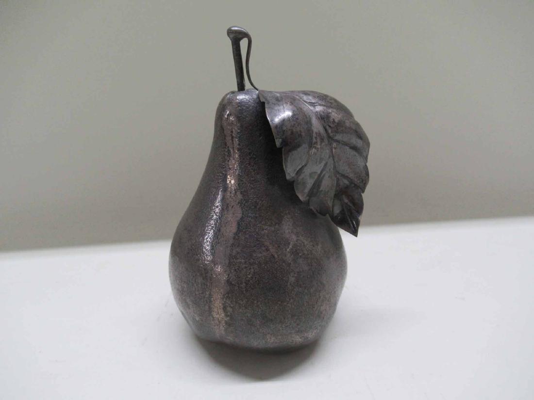 SILVER PLATED PEAR SHAPE LIGHTER (1 of 3)