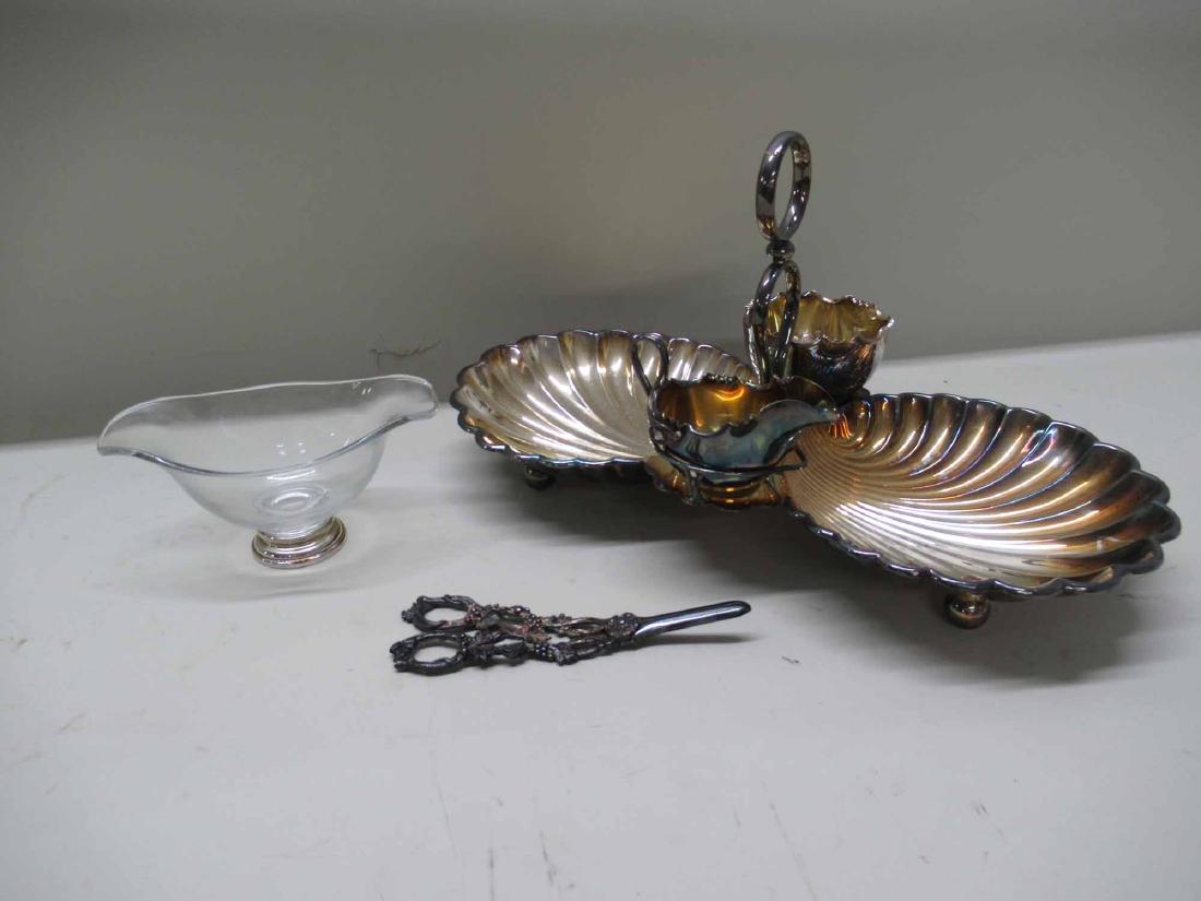 SILVER PLATED CONDIMENT HOLDER SERVING TRAY (1 of 7)