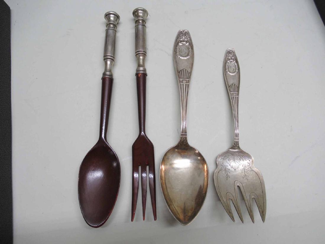 BRUCKMANN + SOHNE 800 SILVER SALAD SET (1 of 6)