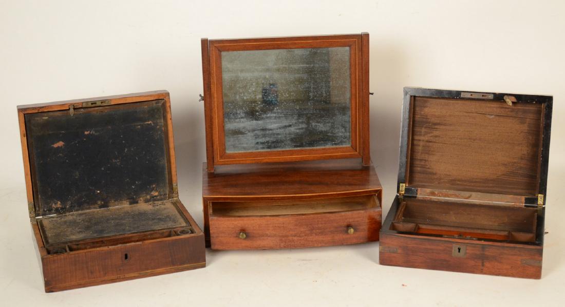 Federal Mahogany Shaving Mirror (1 of 5)