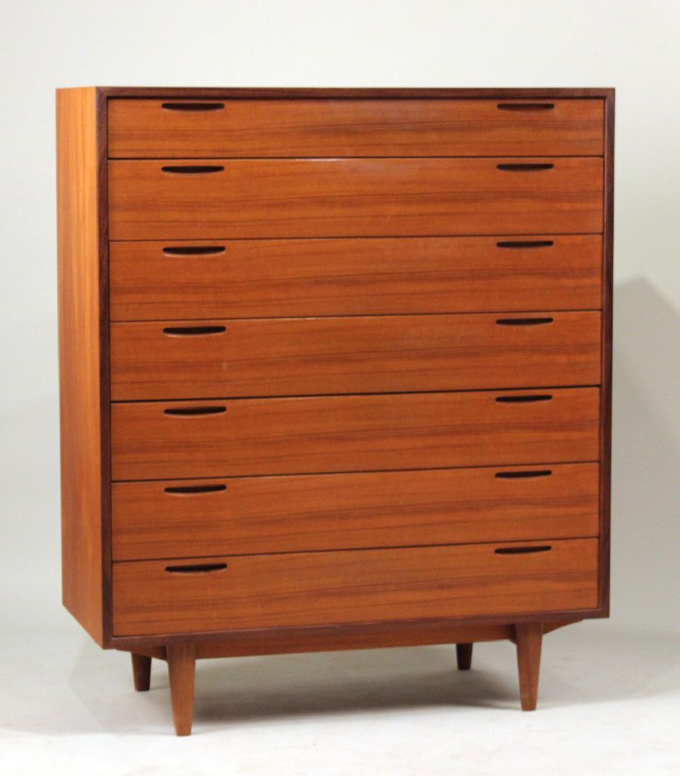"Danish" Modern Teak Seven Drawer Dresser (1 of 6)