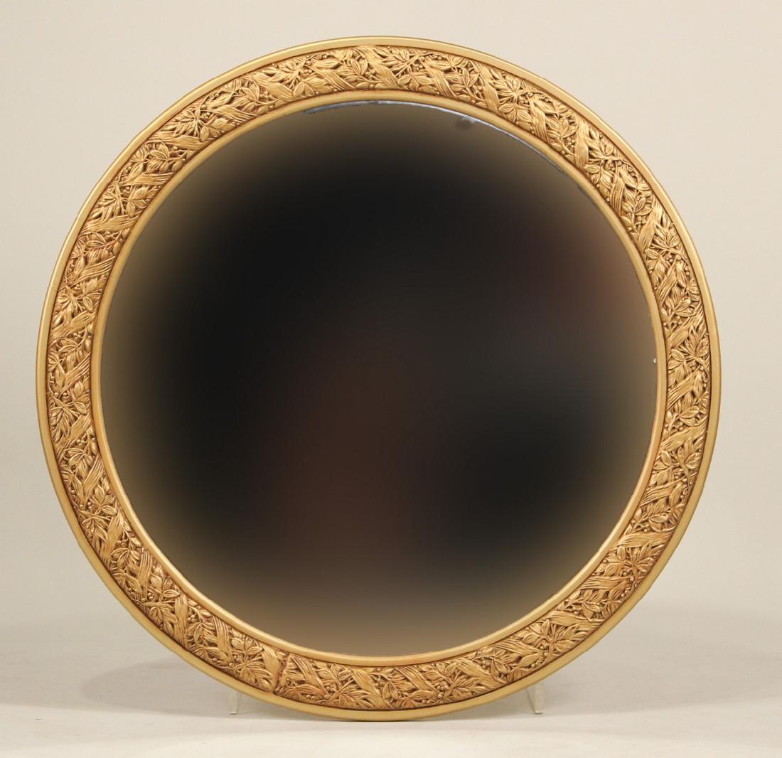 Neoclassical Style Circular Giltwood Mirror (1 of 3)
