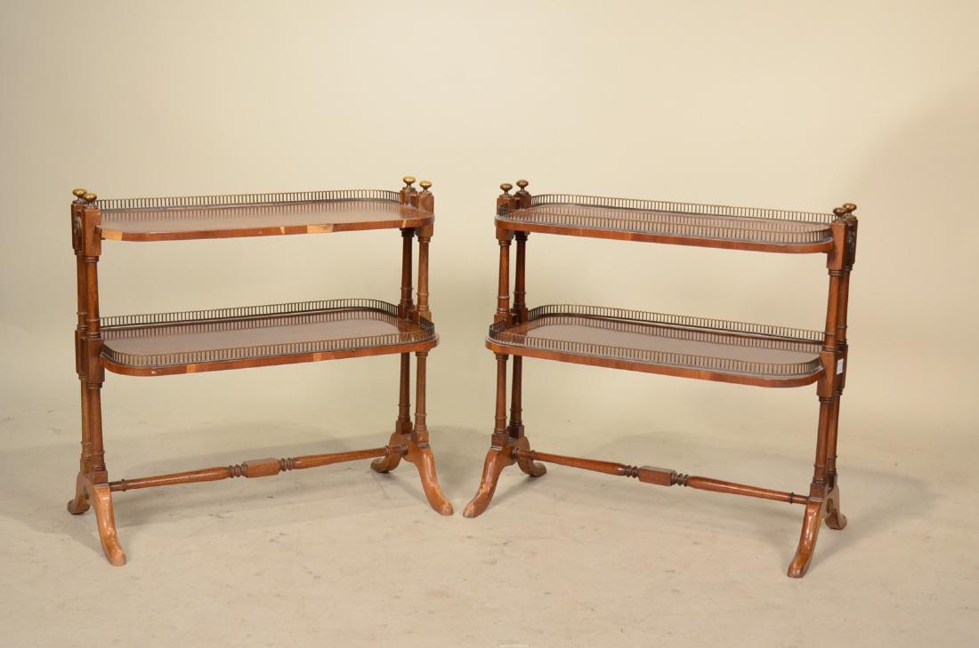Two Louis XVI Style Two Tiered Side Tables (1 of 4)