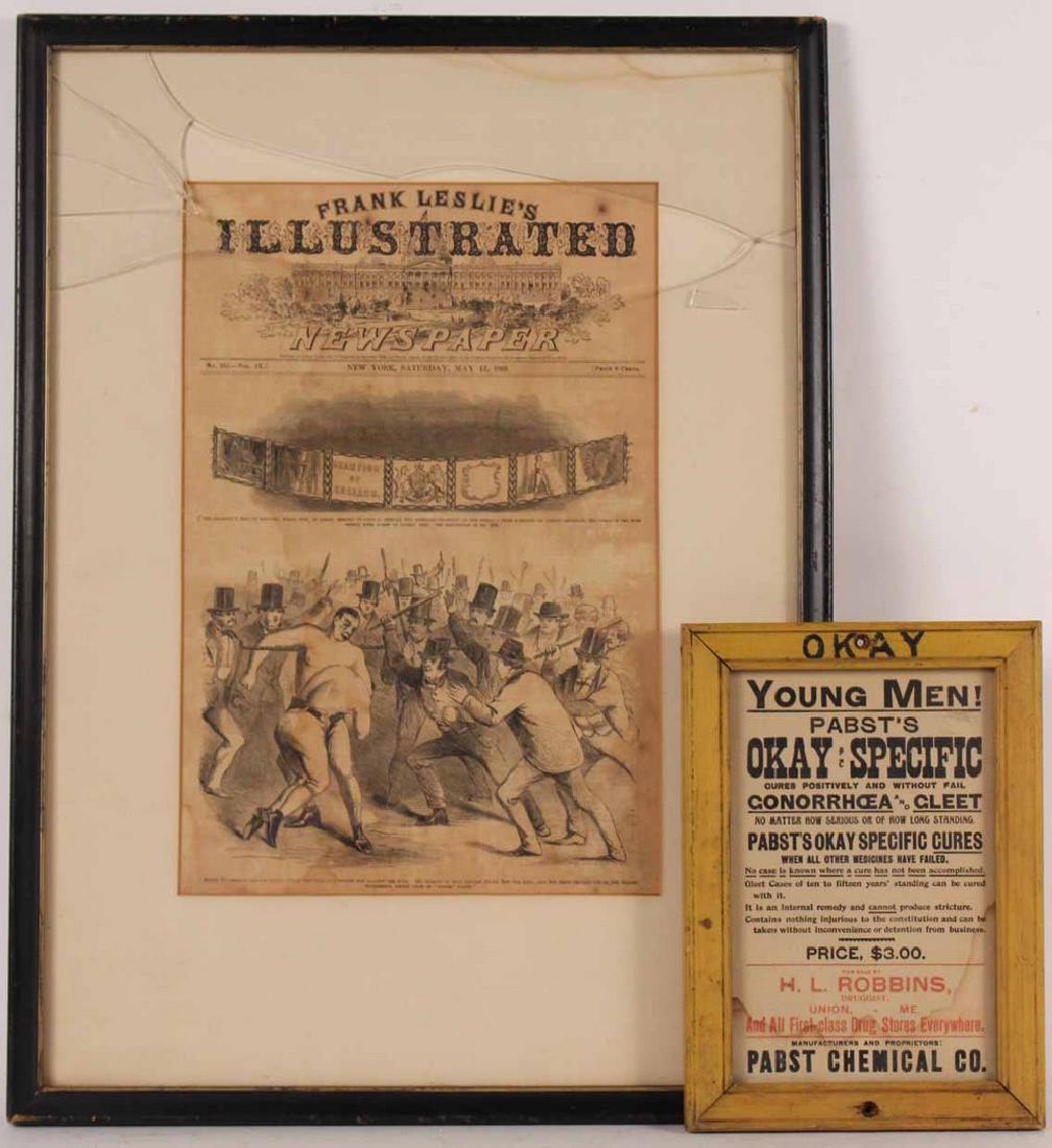 Framed Frank Leslie`s Illustrated Newspaper (1 of 5)