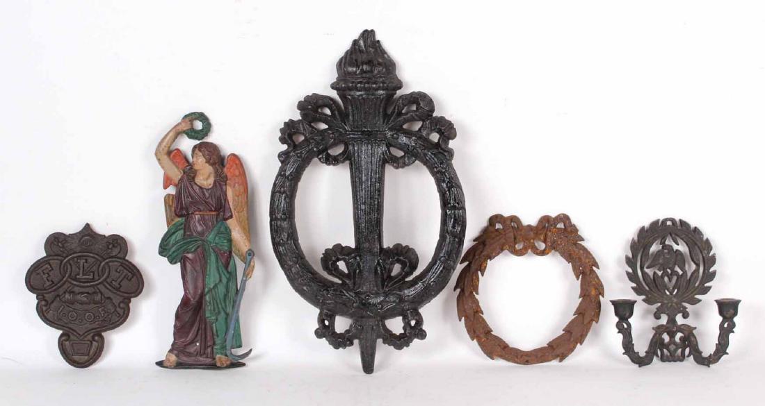 Five Cast-Iron Wall Plaques (1 of 9)