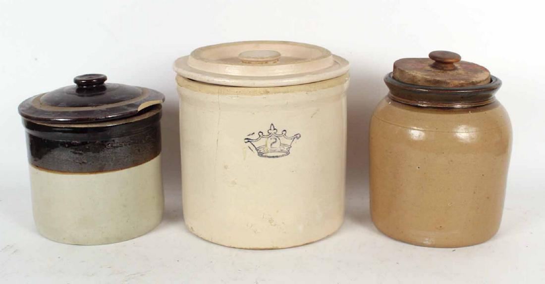 Three Stoneware Crocks (1 of 8)