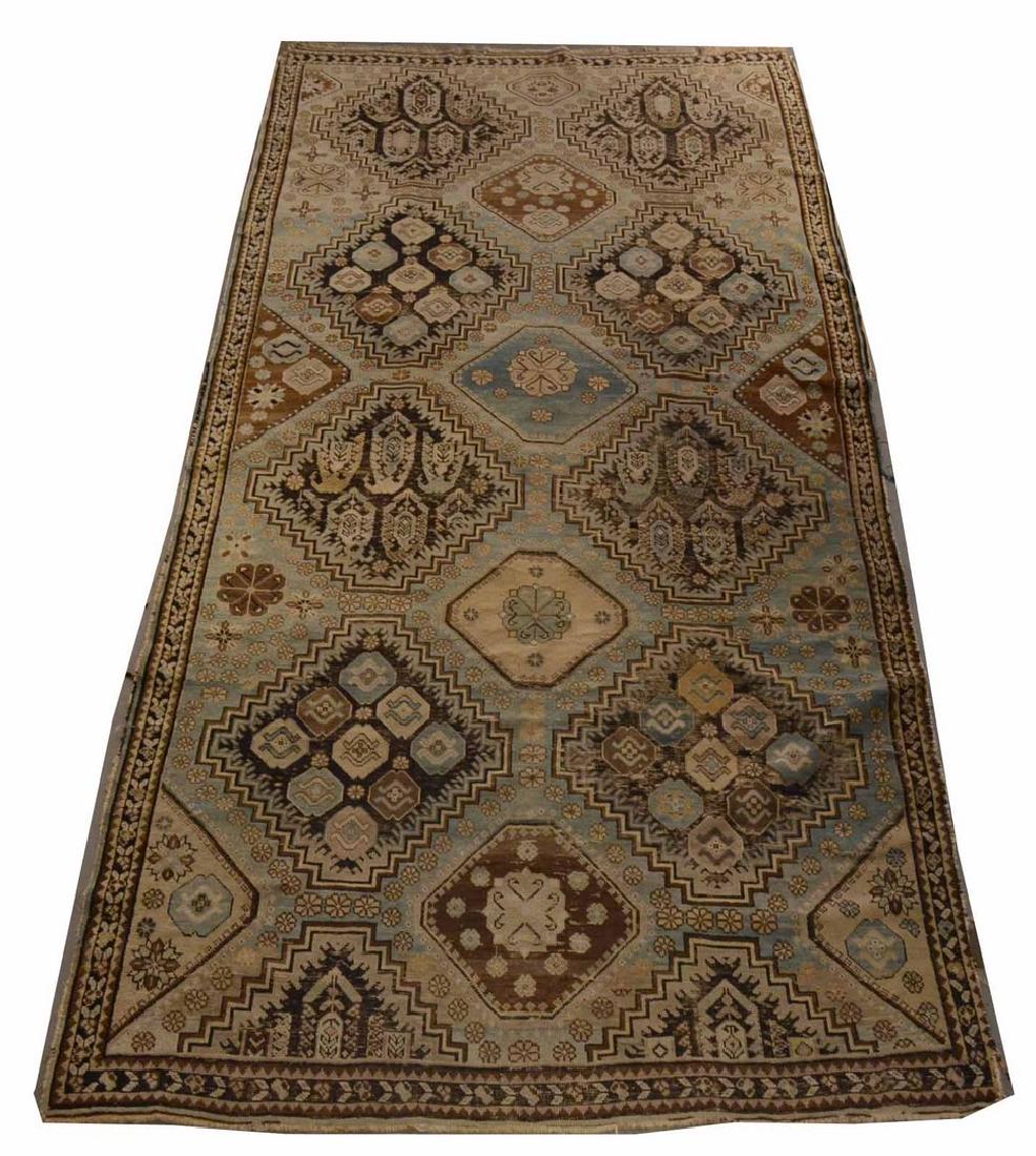 Oriental Runner in Brown, White and Blue (1 of 6)