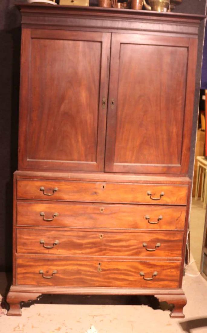 Federal Mahogany Linen Press, New York (1 of 3)