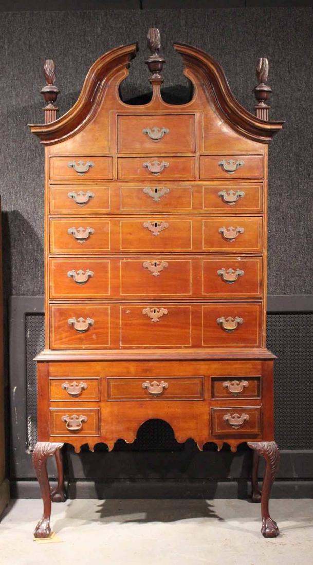 Queen Anne Style Inlaid Mahogany (1 of 7)