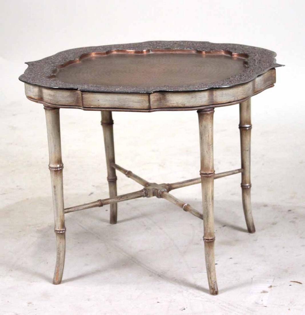 Regency Style Silver and Copper Tray (1 of 5)