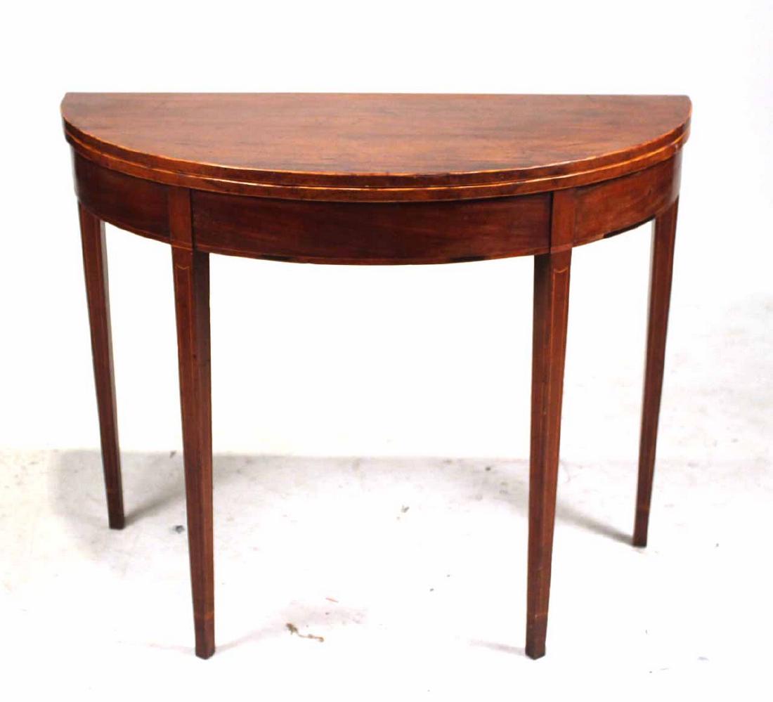 Federal Mahogany Demilune Card Table (1 of 7)