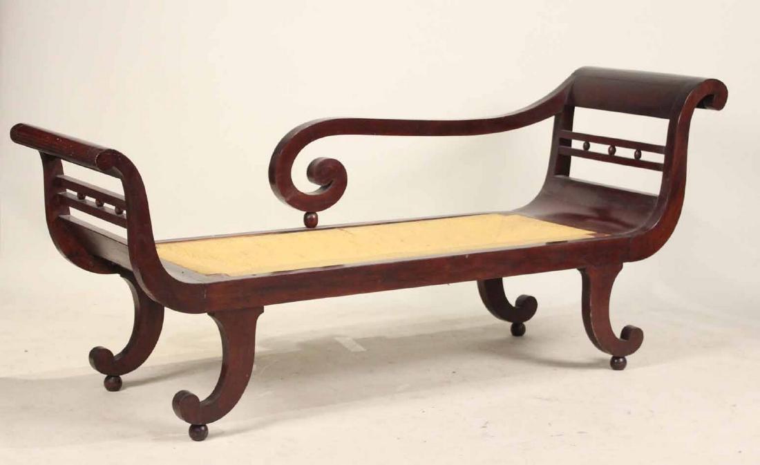 Neoclassical Mahoganized Recamier (1 of 6)