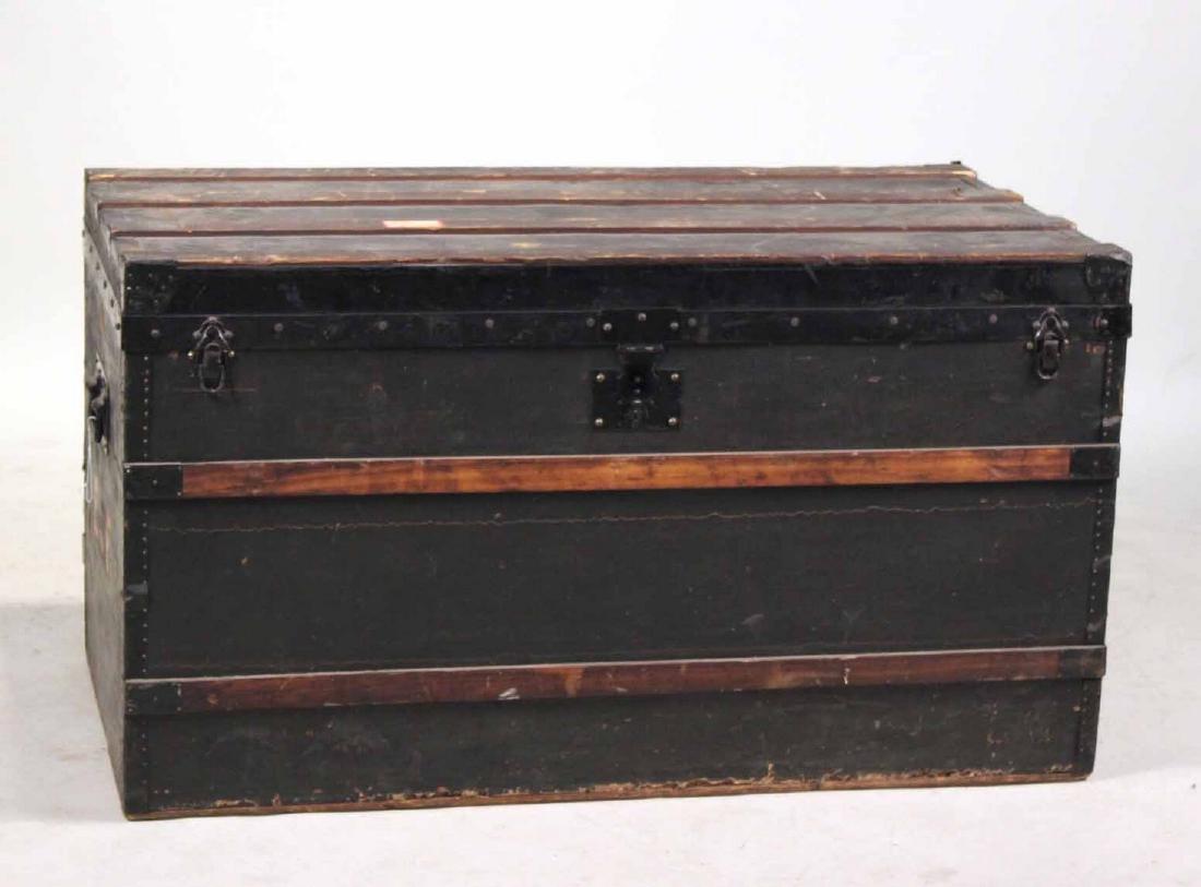 Canvas Covered E. Goyard Steamer Trunk (1 of 6)