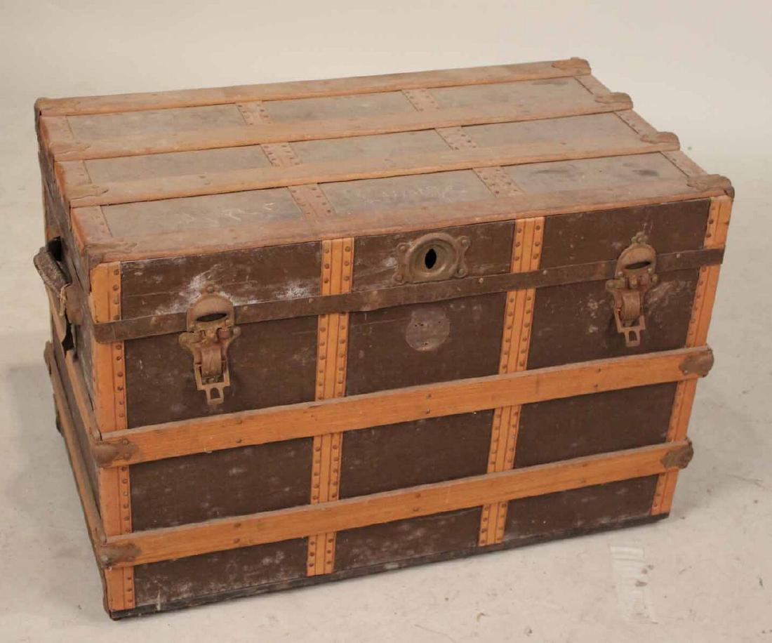 Leather- and Metal-Mounted Trunk (1 of 1)