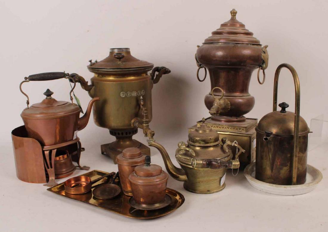 Two Russian Brass Samovars (1 of 8)