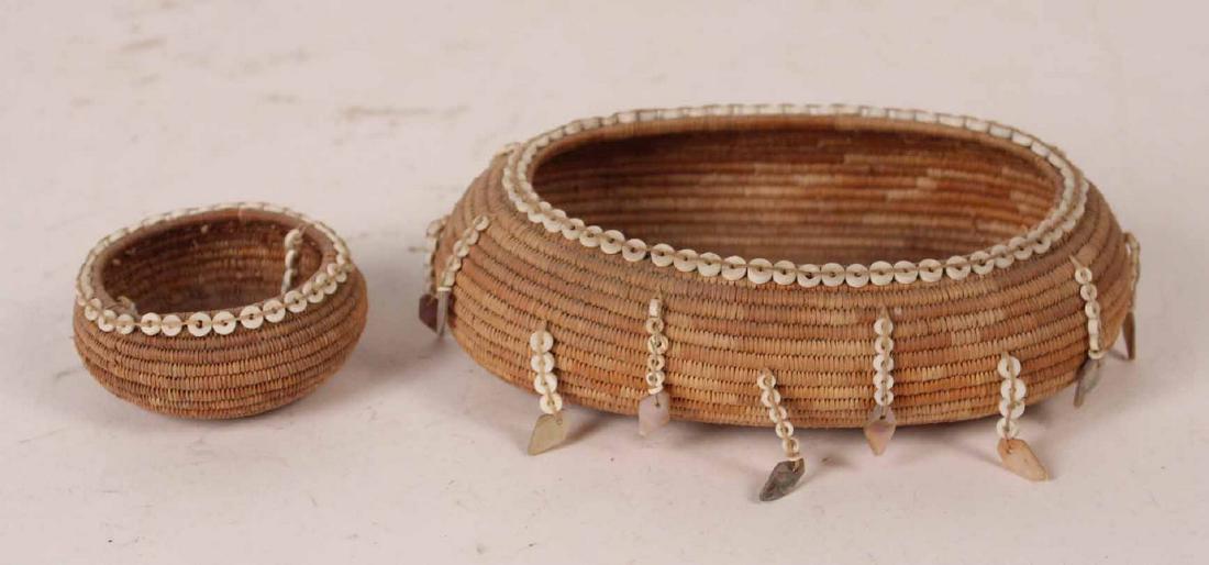 Two Pomo Baskets with Shell Decoration (1 of 7)