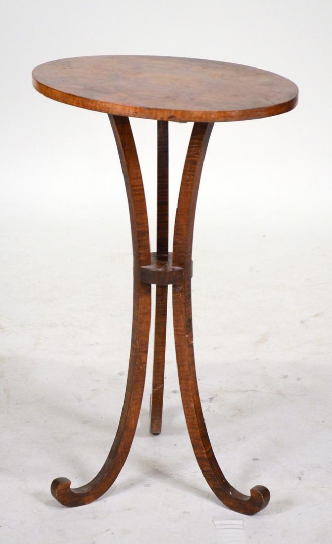 Neoclassical Figured Maple Candlestand (1 of 5)