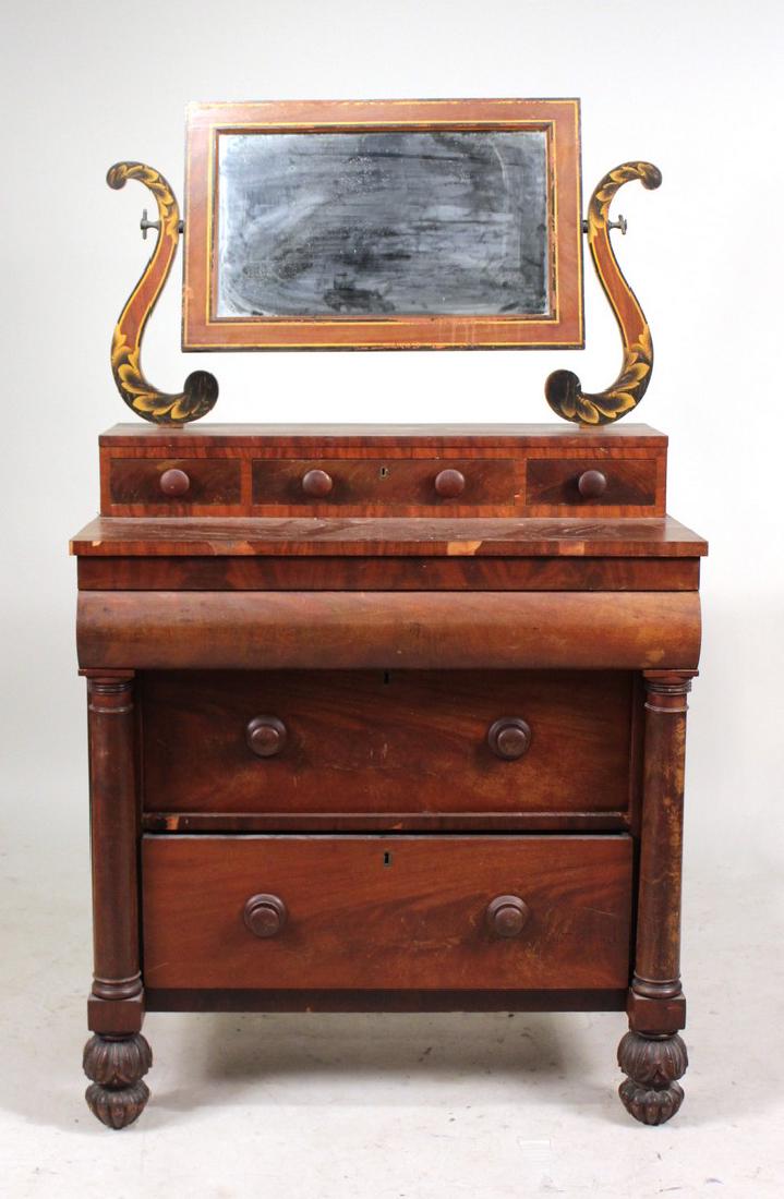 Empire Mahogany Dressing Chest with Mirror (1 of 5)