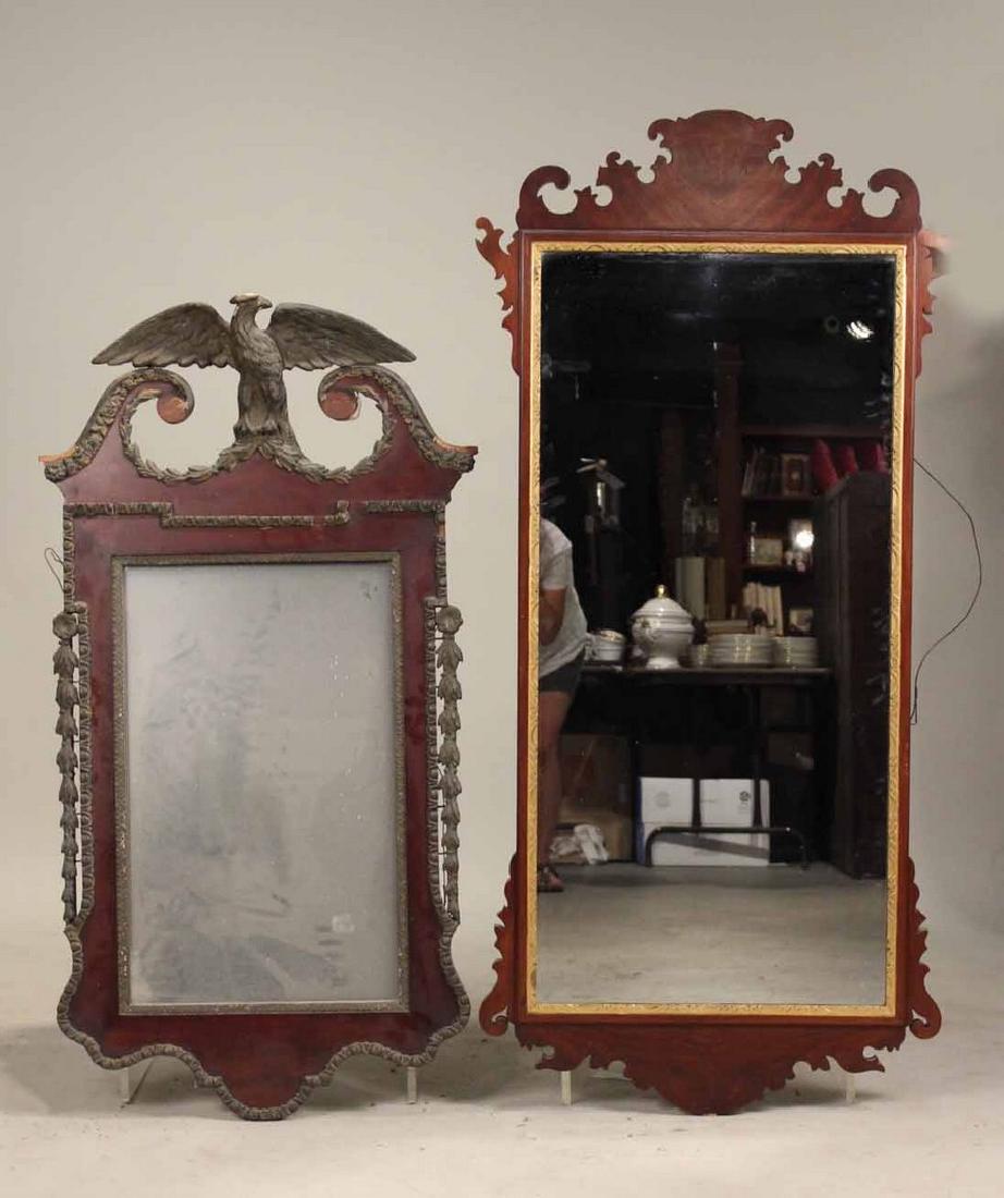 Chippendale Mahogany Looking Glass (1 of 10)