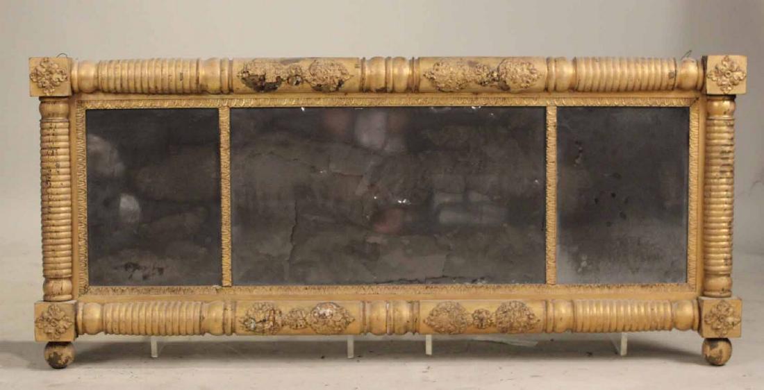 Empire Giltwood Overmantle Mirror (1 of 5)