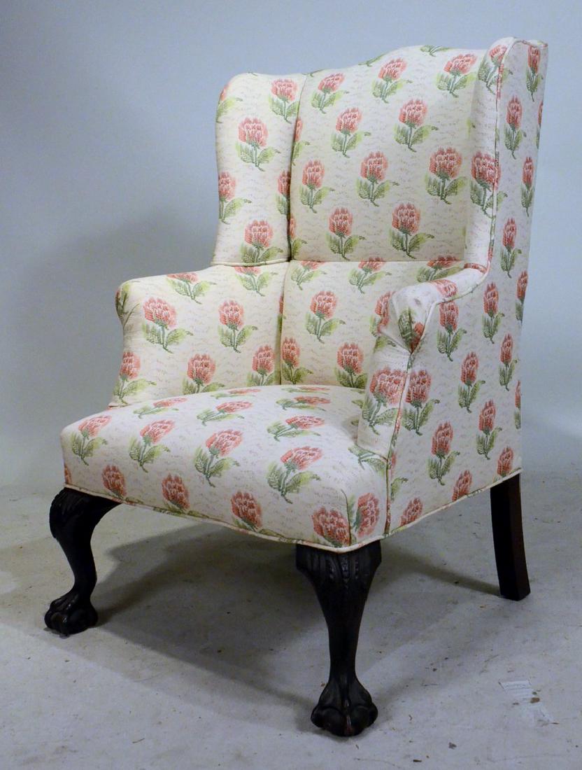 Chippendale Style Mahogany Easy Chair (1 of 4)