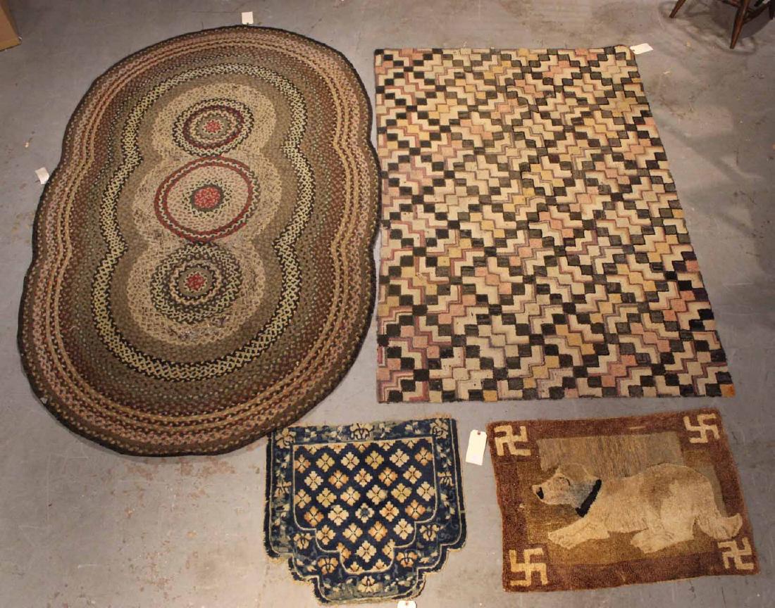 Three Vintage Hooked Rugs (1 of 8)
