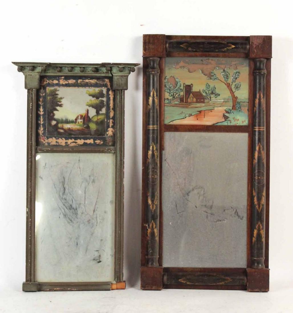 Two Empire Eglomise Looking Glasses (1 of 7)