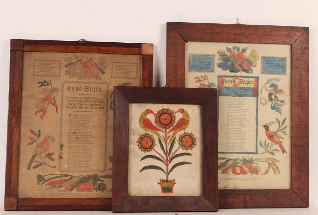 Two Printed and Colored Frakturs (1 of 4)