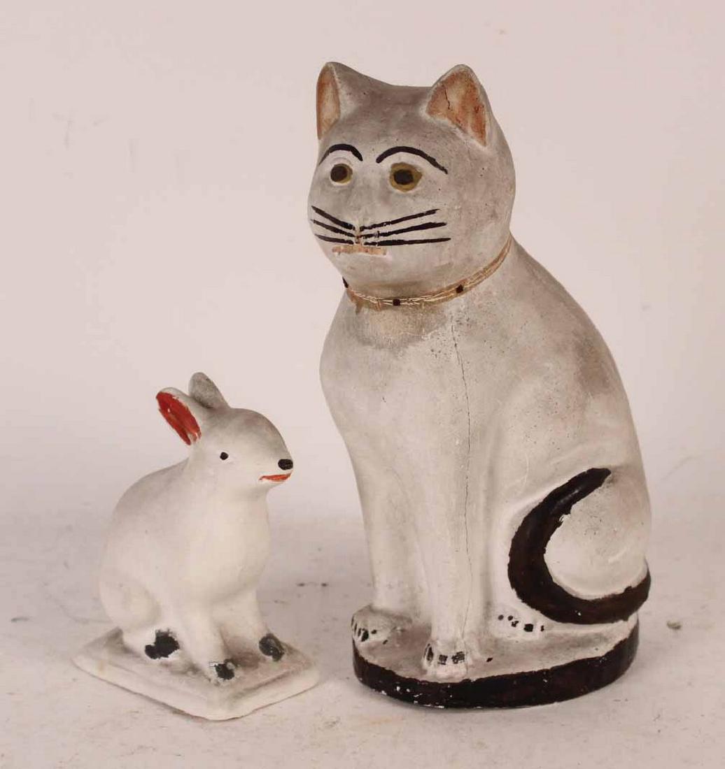 Two Chalkware Animals, Pennsylvania (1 of 4)