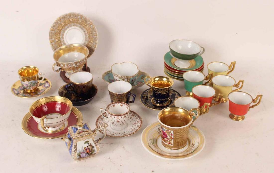 Meissen Tea Cup and Saucer, German (1 of 4)